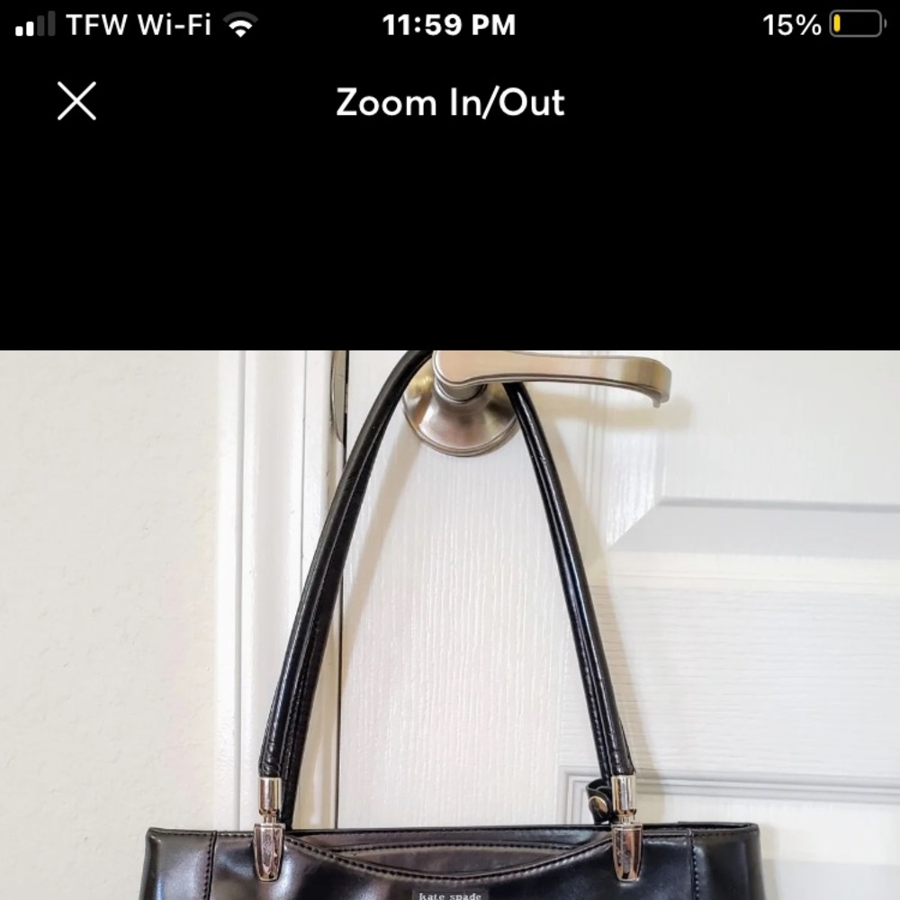 Black Leather Kate Spade bag.